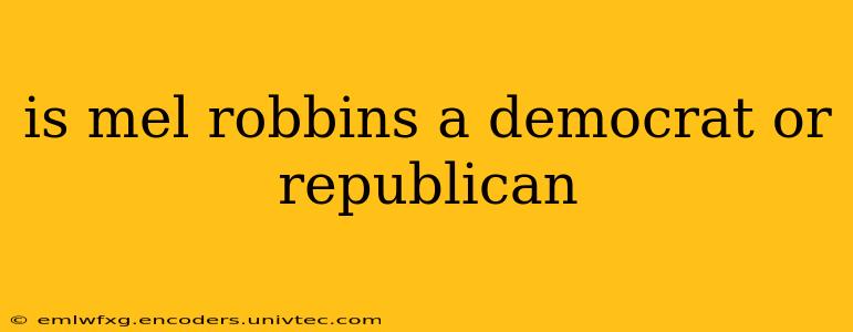 is mel robbins a democrat or republican